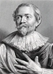 Porträt von Jacob Jordaens (1593-1678), graviert von Edward Francis Finden (1791-1857)